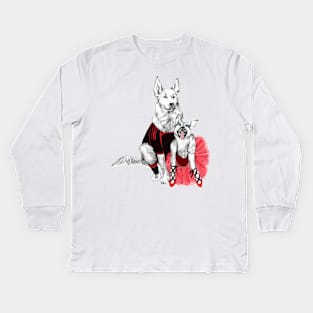 Two german shepherds in love Kids Long Sleeve T-Shirt